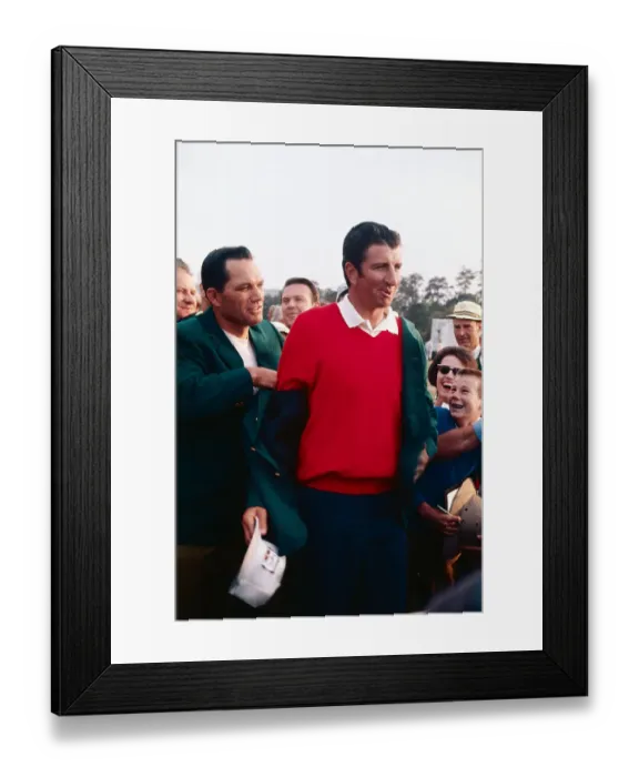 Framed Print : Bob Goalby Helping George Archer Framed Print : Bob Goalby Helping George Archer