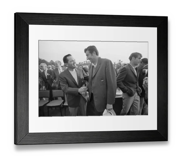 Framed Print : Masters Champions Shaking Hands Framed Print : Masters Champions Shaking Hands