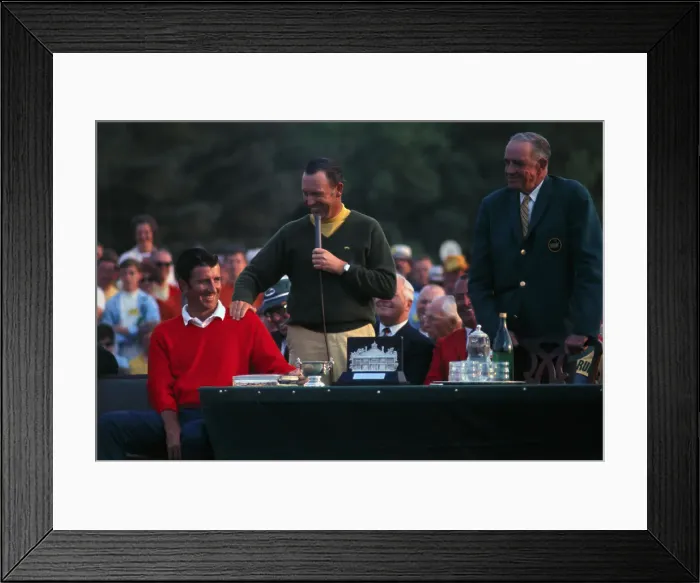 Framed Print : Billy Casper Speaking at Masters Golf Tournament Framed Print : Billy Casper Speaking at Masters Golf Tournament