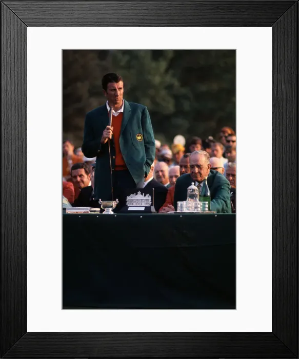 Framed Print : George Archer After Winning Masters Tournament Framed Print : George Archer After Winning Masters Tournament