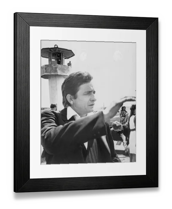 Framed Print : Portrait of Johnny Cash Framed Print : Portrait of Johnny Cash