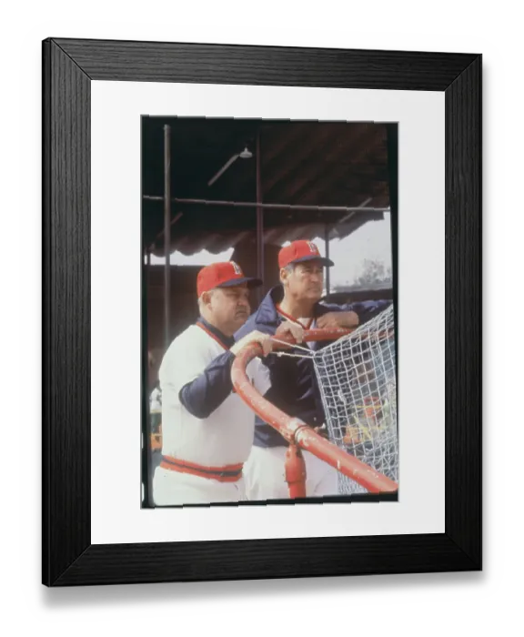 Framed Print : Washington Senators Manager Ted Williams