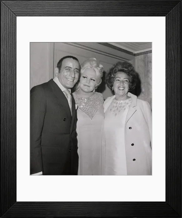 Framed Print : Peggy Lee with Tony Bennett and Ethel Merman Framed Print : Peggy Lee with Tony Bennett and Ethel Merman