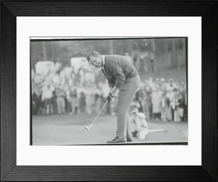Framed Print : Orville Moody Playing Golf Framed Print : Orville Moody Playing Golf