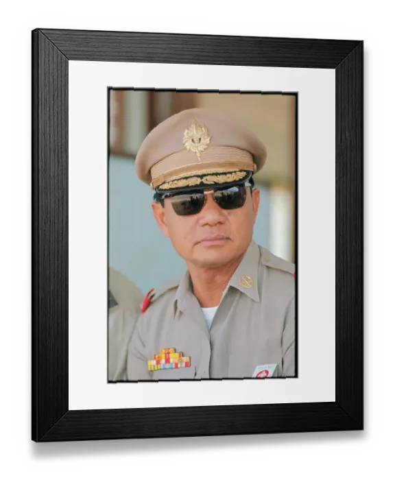 Framed Print : Portrait of Oudone Sananikone Framed Print : Portrait of Oudone Sananikone