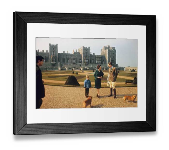 Framed Print : Princes Charles and Edward with Queen Elizabeth on Lawn Framed Print : Princes Charles and Edward with Queen Elizabeth on Lawn