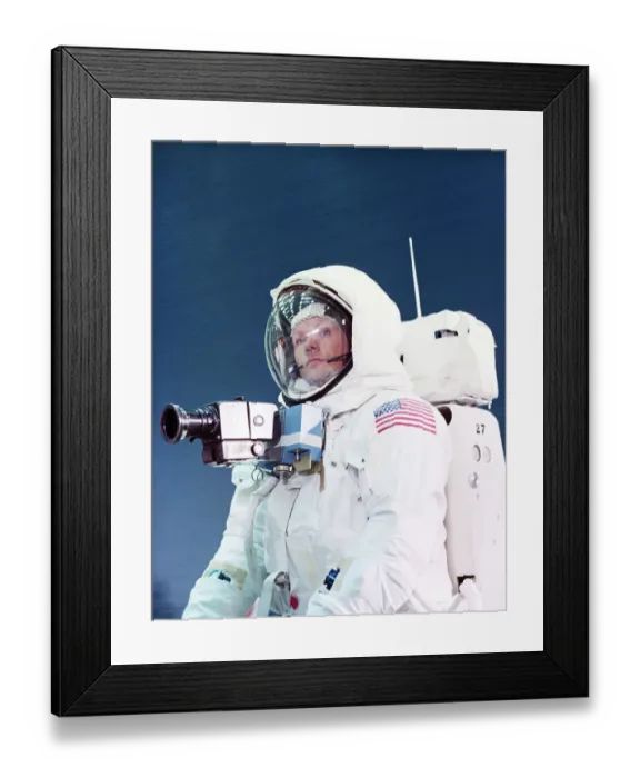 Framed Print : Neil Armstrong in Space Suit Framed Print : Neil Armstrong in Space Suit