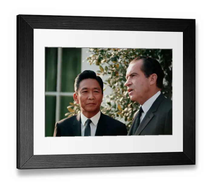 Framed Print : Richard Nixon Saying Goodbye to Ferdinand Marcos Framed Print : Richard Nixon Saying Goodbye to Ferdinand Marcos