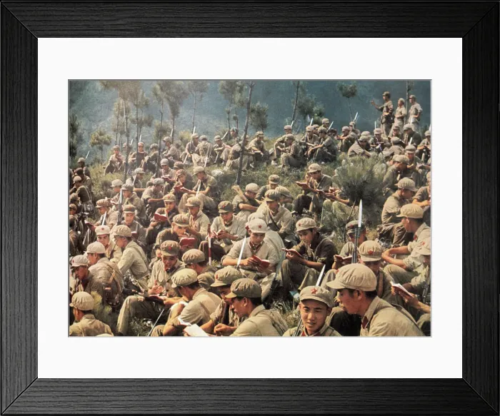 Framed Print : Chinese Communists Studying One of Chairman Mao's Reports Framed Print : Chinese Communists Studying One of Chairman Mao's Reports