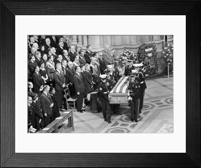 Framed Print : Funeral of Dwight Eisenhower Framed Print : Funeral of Dwight Eisenhower