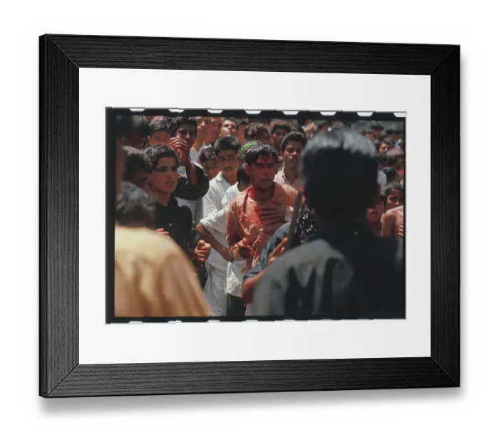 Framed Print : Man Bleeding During Muharrum Celebration Framed Print : Man Bleeding During Muharrum Celebration