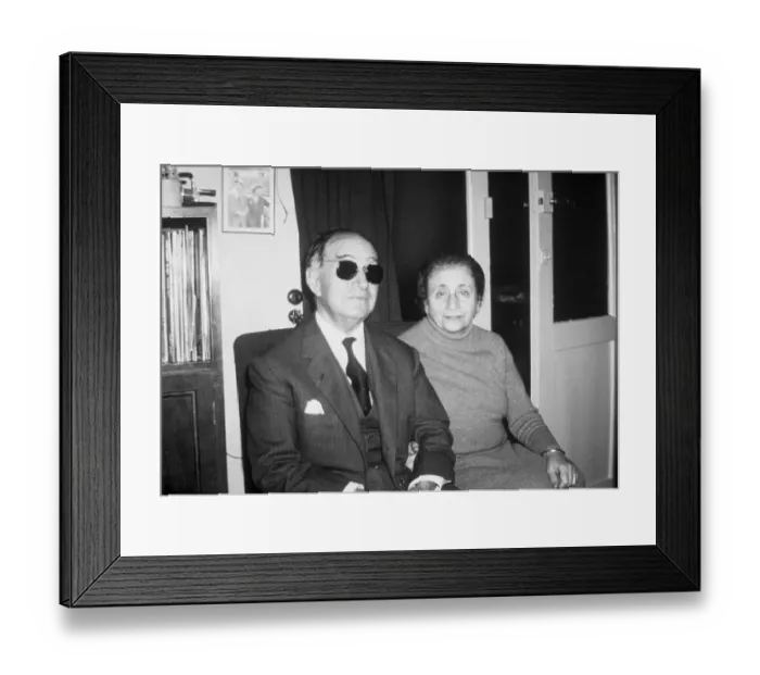 Framed Print : Joaquin Rodrigo, Victoria Hamhi Posing Framed Print : Joaquin Rodrigo, Victoria Hamhi Posing