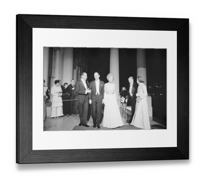 Framed Print : Richard Nixon and Wife Welcoming Pierre Trudeau Framed Print : Richard Nixon and Wife Welcoming Pierre Trudeau