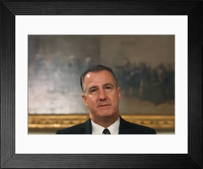 Framed Print : Portrait of Spiro Agnew Framed Print : Portrait of Spiro Agnew