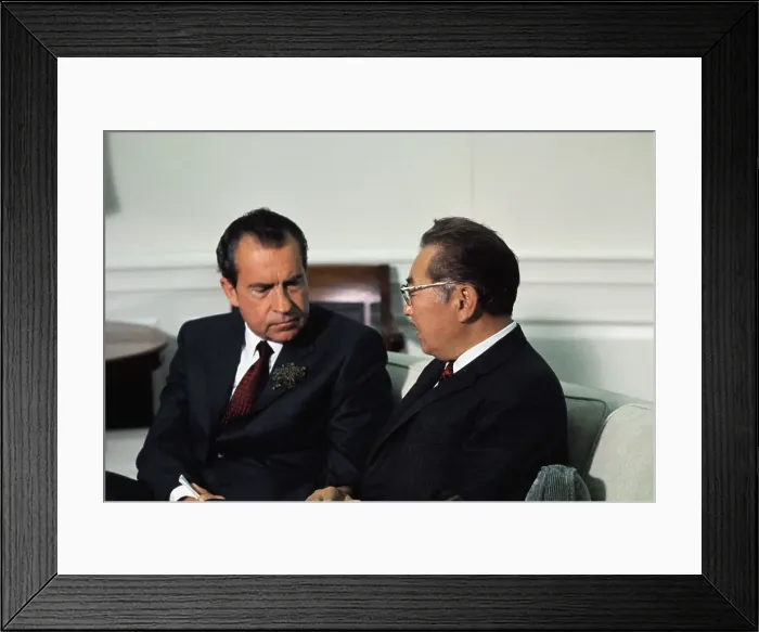 Framed Print : Richard Nixon and Dr. S.I. Hayakawa Framed Print : Richard Nixon and Dr. S.I. Hayakawa
