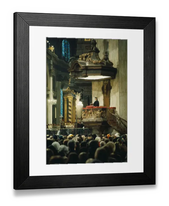 Framed Print : Coretta King Preaching in Church Framed Print : Coretta King Preaching in Church