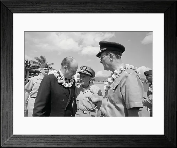 Framed Print : Earle Wheeler with John McCain Jr and Melvin Laird Framed Print : Earle Wheeler with John McCain Jr and Melvin Laird