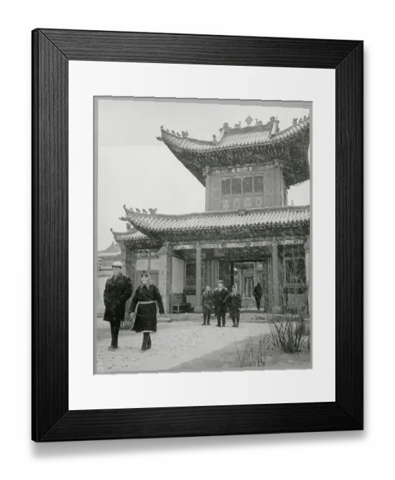 Framed Print : Patrons Exiting Tohoy Zhimlam Cathedral Museum Framed Print : Patrons Exiting Tohoy Zhimlam Cathedral Museum