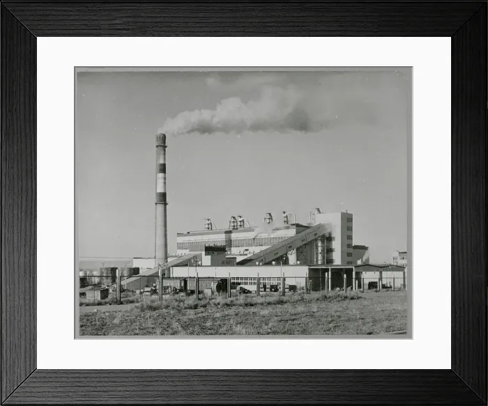Framed Print : Exterior of the Darkhan Thermo Power Station