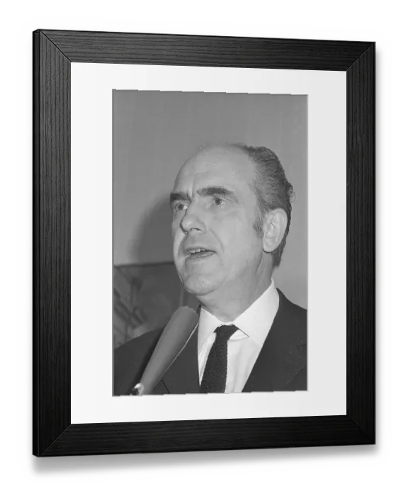 Framed Print : Portrait of Andreas Papandreau Framed Print : Portrait of Andreas Papandreau