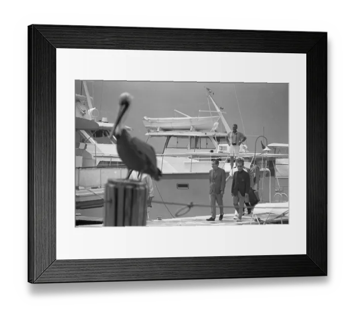Framed Print : Richard Nixon and C.G. Bebe Rebozo Framed Print : Richard Nixon and C.G. Bebe Rebozo
