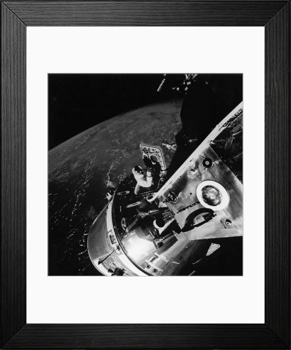 Framed Print : David Scott Emerges from Spacecraft Framed Print : David Scott Emerges from Spacecraft