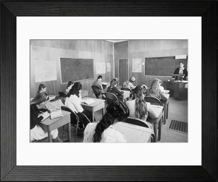 Framed Print : Students at A Church School Framed Print : Students at A Church School