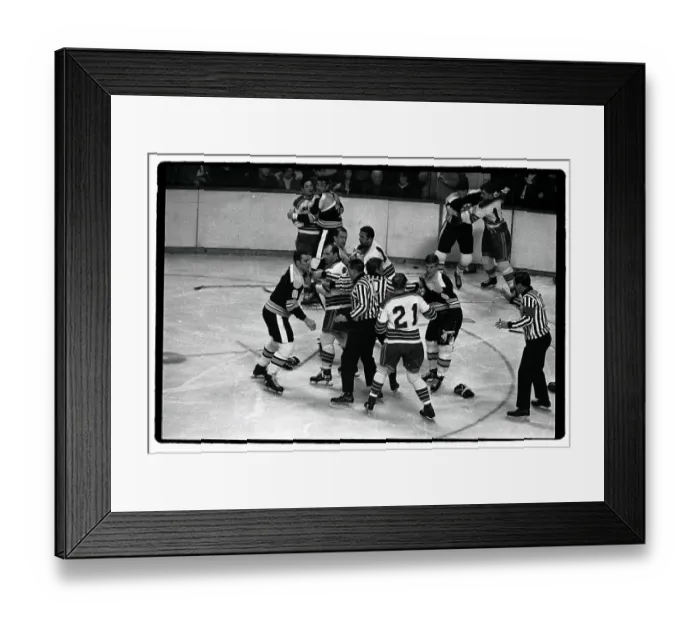 Framed Print : Bobby Orr in Hockey Brawl Framed Print : Bobby Orr in Hockey Brawl