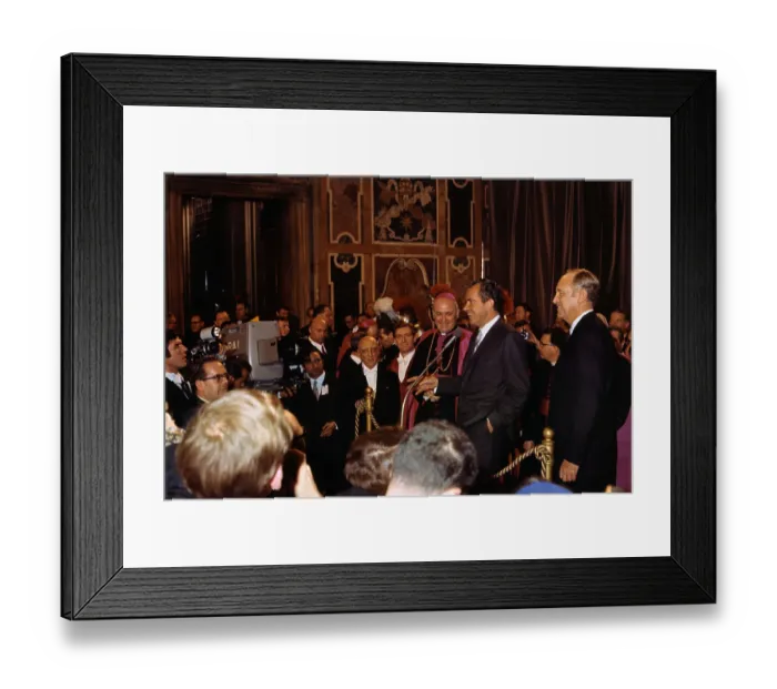 Framed Print : Richard Nixon Making Speech at Vatican