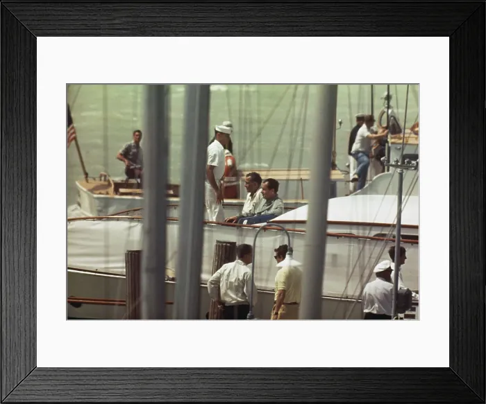Framed Print : President Nixon And Bebe Rebozo Framed Print : President Nixon And Bebe Rebozo