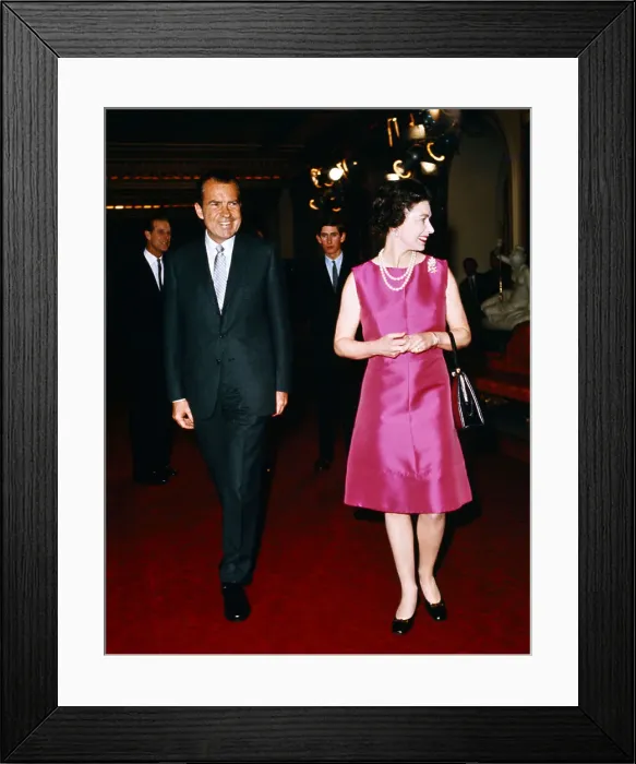 Framed Print : President Nixon Having Lunch with Royal Family Framed Print : President Nixon Having Lunch with Royal Family