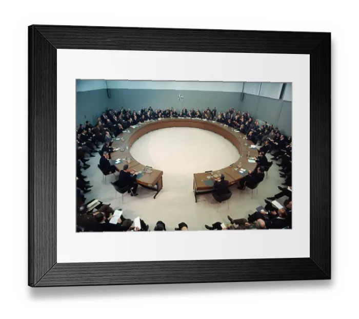 Framed Print : President Nixon Meeting with Nato Framed Print : President Nixon Meeting with Nato