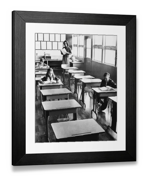 Framed Print : Asian Flu Leads to School Absences Framed Print : Asian Flu Leads to School Absences