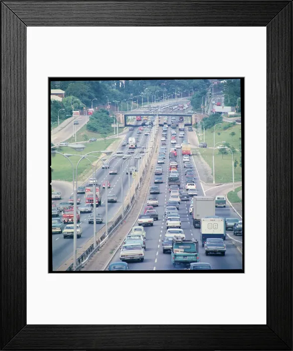 Framed Print : Overview of Expressway Framed Print : Overview of Expressway