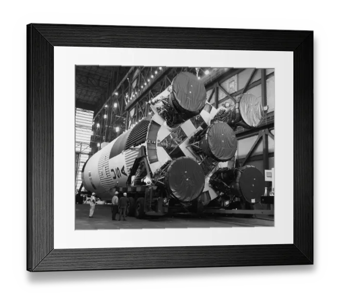 Framed Print : Saturn V Rocket in Hangar Framed Print : Saturn V Rocket in Hangar