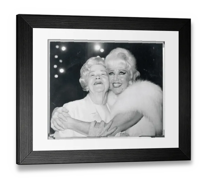 Framed Print : Portrait of Ginger Rogers with Her Mother Lela Framed Print : Portrait of Ginger Rogers with Her Mother Lela