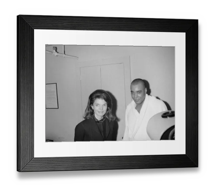 Framed Print : Jacqueline Kennedy Onassis with James Earl Jones Framed Print : Jacqueline Kennedy Onassis with James Earl Jones