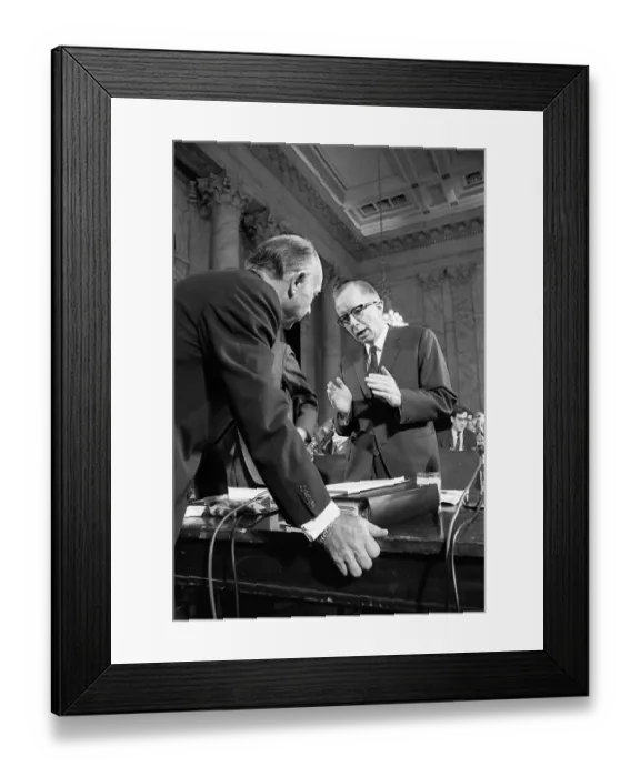 Framed Print : Paul McCracken and Jacob Javits Framed Print : Paul McCracken and Jacob Javits