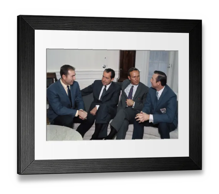 Framed Print : Sports Figures and Richard Nixon Framed Print : Sports Figures and Richard Nixon