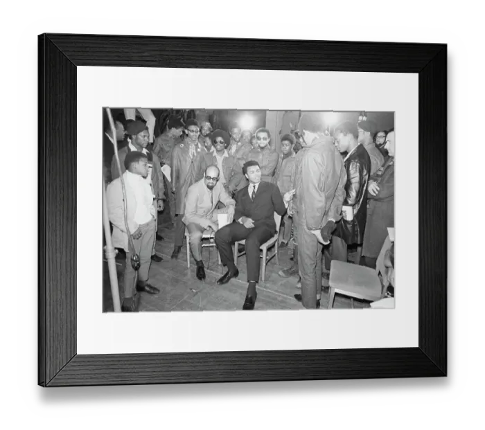 Framed Print : Muhammad Ali Inspecting Uniform of Guard Framed Print : Muhammad Ali Inspecting Uniform of Guard