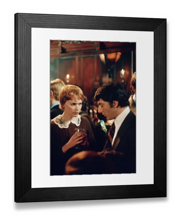Framed Print : Mia Farrow and Dustin Hoffman Framed Print : Mia Farrow and Dustin Hoffman