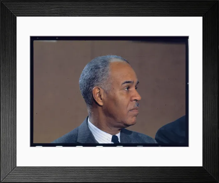 Framed Print : Roy Wilkins Meeting in Press Conference Framed Print : Roy Wilkins Meeting in Press Conference
