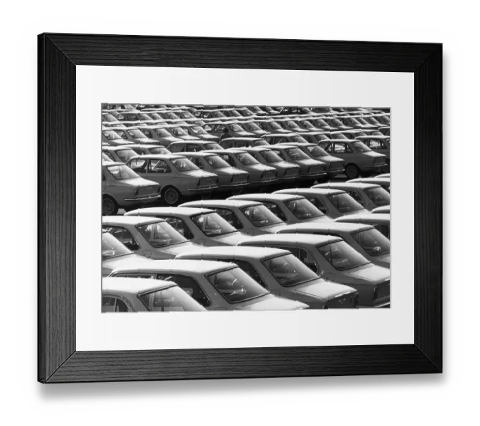Framed Print : Japanese Compact Cars For Export Framed Print : Japanese Compact Cars For Export