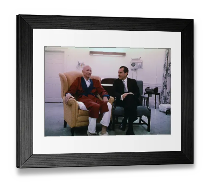 Framed Print : Richard Nixon Sitting with Dwight D. Eisenhower Framed Print : Richard Nixon Sitting with Dwight D. Eisenhower