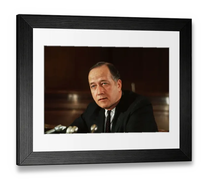 Framed Print : Portrait of Charles Mathias Framed Print : Portrait of Charles Mathias