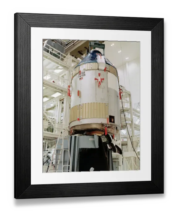 Framed Print : Spacecraft Command Module / Cape Kennedy Framed Print : Spacecraft Command Module / Cape Kennedy