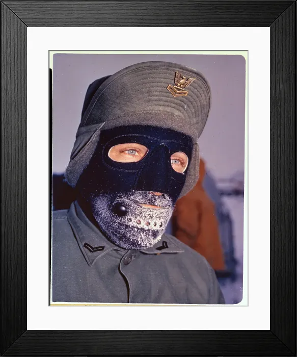 Framed Print : Sailor Wearing a Face Mask Framed Print : Sailor Wearing a Face Mask