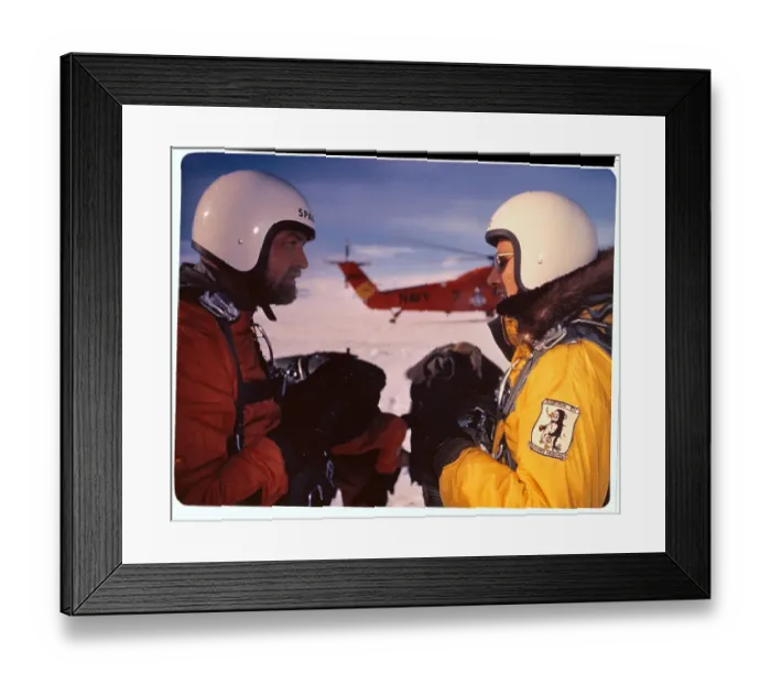 Framed Print : Parachute Rigger First Class in Anartica Framed Print : Parachute Rigger First Class in Anartica