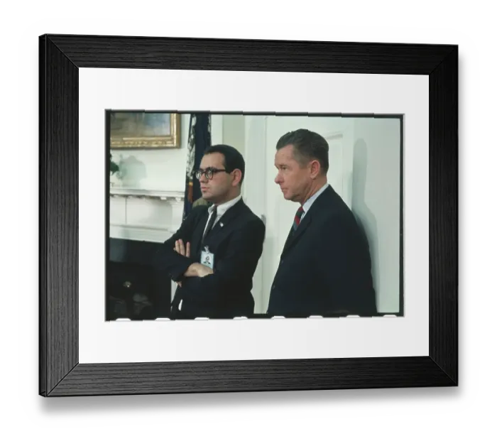 Framed Print : Herb Klein and Allen Woods Attending Press Conference Framed Print : Herb Klein and Allen Woods Attending Press Conference