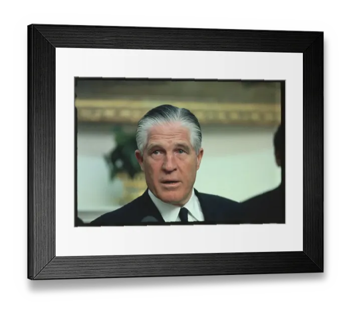 Framed Print : Portrait of George Romney Speaking